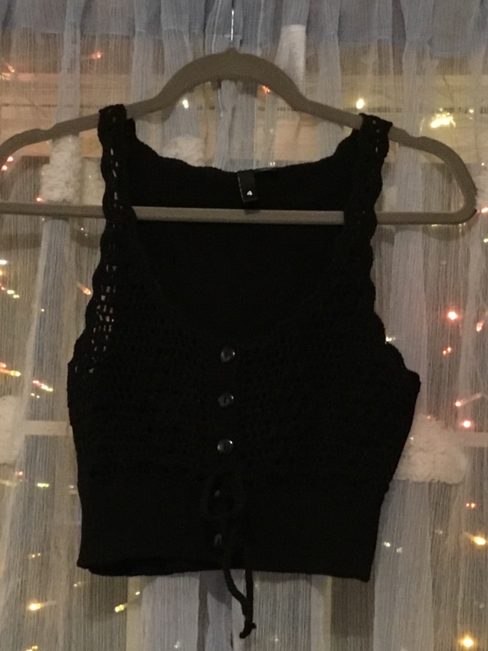 Divided By M&M Knit Button up Crop top Size 4 Pit to Pit 14 inches